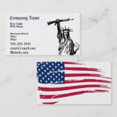 Carte de visite 3 de marchand de Madame Liberty (Devant / Derrière)