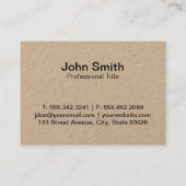 Carte De Visite 3 feuilles | Eco Friendly 2 (Dos)