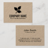Carte De Visite 3 feuilles | Eco Friendly 2 (Devant / Derrière)