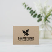 Carte De Visite 3 feuilles | Eco Friendly 2 (Debout devant)
