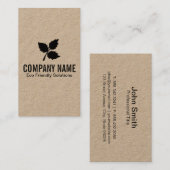 Carte De Visite 3 feuilles | Eco Friendly 2 (Devant / Derrière)