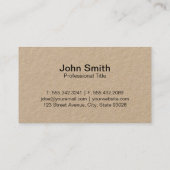 Carte De Visite 3 feuilles | Eco Friendly 2 (Dos)