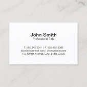 Carte De Visite 3 feuilles | Eco Friendly 2 / Texture (Dos)