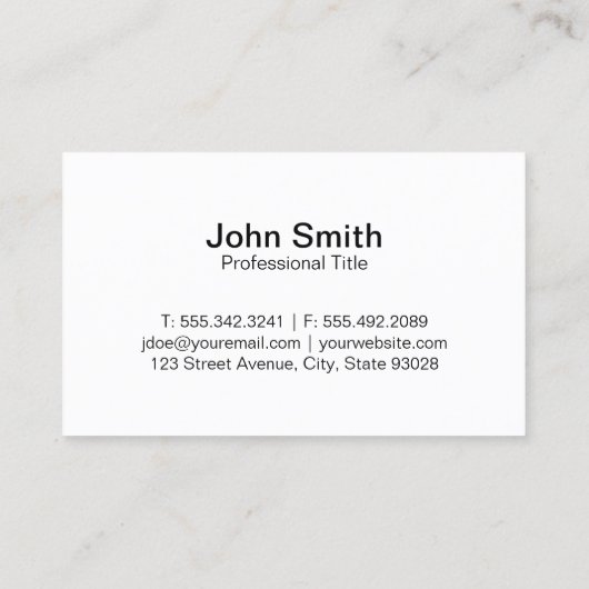 Carte De Visite 3 feuilles | Eco Friendly 2 / Texture (Dos)