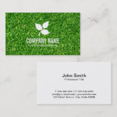 Carte De Visite 3 feuilles | Eco L'herbe conviviale (Devant / Derrière)