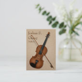 Carte De Visite 3-Illusion Violon & Bow Professional Musician's (Debout devant)