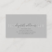 Carte De Visite 3 Photo Collage Simple Moderne Élégant Photographe (Dos)