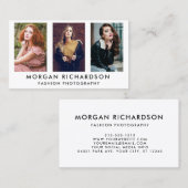 Carte De Visite 3 Photographe moderne photo What (Devant / Derrière)