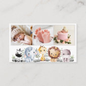 Carte De Visite 3 Photos QR Code Nouveau-né Bébé Photographe (Devant)