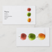 Carte De Visite 3 pommes (Devant / Derrière)