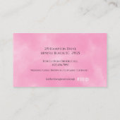 Carte De Visite 3 Tier Pink Modern Cake Bakery (Dos)