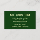 Carte De Visite 3 truites pour pêcheurs de mouches et pêcheurs (Dos)