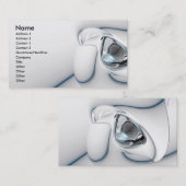 Carte De Visite 3d_abstrait_white-1920x1080, Nom, Adresse 1, A... (Devant / Derrière)