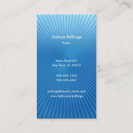 Carte De Visite 3h16 de John - chrétien (Dos)