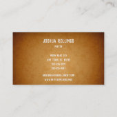 Carte De Visite 3h16 de John - croix religieuse (Dos)