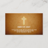 Carte De Visite 3h16 de John - croix religieuse (Devant)