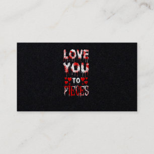 Carte De Visite 40.Horror Movie Love You To Pieces Hearts