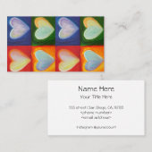 Carte De Visite 4 Love Hearts Art (Devant / Derrière)