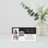 Carte De Visite 4 Photographe Mariage de photos Code QR (Debout devant)