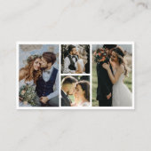 Carte De Visite 4 Photographe Mariage de photos Code QR (Dos)