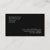 Carte De Visite 4 photographies modernes en noir et blanc (Dos)