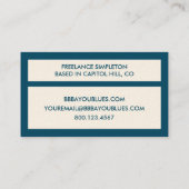 Carte De Visite 4points BLEU (Dos)