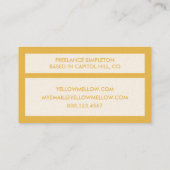 Carte De Visite 4points JAUNES (Dos)