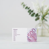 Carte De Visite 500 euros (Debout devant)