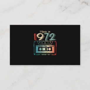 Carte De Visite 50 Cadeaux Anniversaire Année Vieux Fait en 1972 C