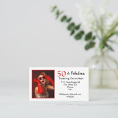Carte De Visite 50 et fabuleux 50e anniversaire Consultant en rest (Debout devant)