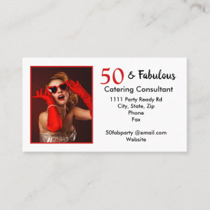 Carte De Visite 50 et fabuleux 50e anniversaire Consultant en rest