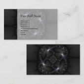Carte De Visite 50 nuances de gris - art de fractale (Devant / Derrière)