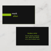 Carte De Visite 519 Ver.2 modernes faits sur commande (Devant / Derrière)