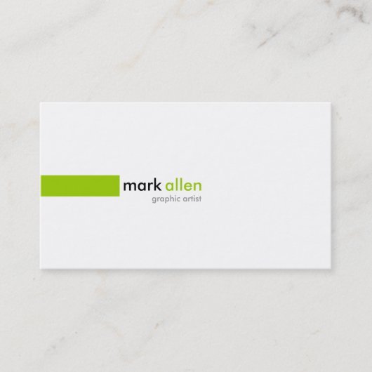 Carte De Visite 519B moderne fait sur commande (Devant)