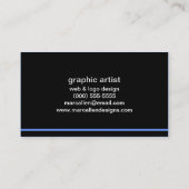 Carte De Visite 519g moderne fait sur commande (Dos)