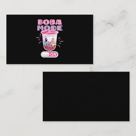 Carte De Visite 53.Boba Tea Mode Boba Activé (Devant / Derrière)