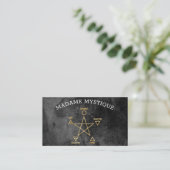 Carte De Visite 5 Éléments Pentagramme Entreprise Psychique (Debout devant)