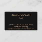 Carte De Visite 5. Polygonale personnalisée, géométrique (Dos)