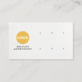 Carte De Visite 6 Trous Élevage Cuir Blanc Ajouter Logo Busine (Devant)