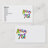 Carte De Visite 75 T-shirts et cadeaux impressionnants (Devant / Derrière)