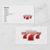 Carte De Visite 7 chanceux (Devant / Derrière)