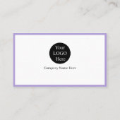 Carte De Visite 7 logos violets modernes pour promouvoir la marque (Dos)