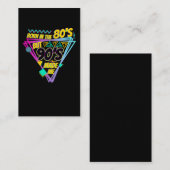 Carte De Visite 80s Né 90s Music Party Disco (Devant / Derrière)