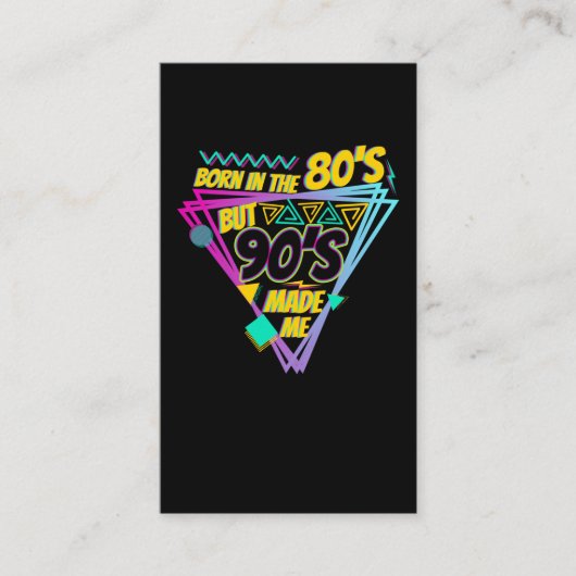 Carte De Visite 80s Né 90s Music Party Disco (Devant)