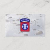 Carte De Visite 82e patch de vétérans de la division aéroportée AB (Dos)