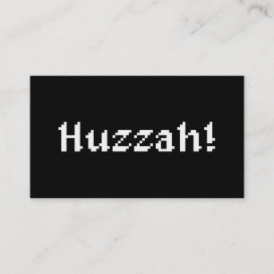 Carte De Visite 8 Bits Huzzah !