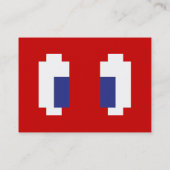 Carte De Visite 8 Bits Pixel Manga Eyes (Dos)