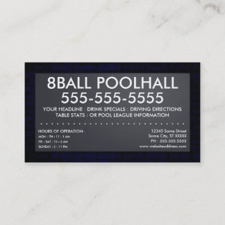 Carte De Visite 8ball : panneau électrique