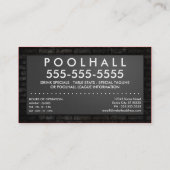Carte De Visite 8ball : panneau électrique (Dos)