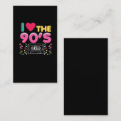 Carte De Visite 90er amour de l'équipement I les années 90 rétro (Devant / Derrière)
